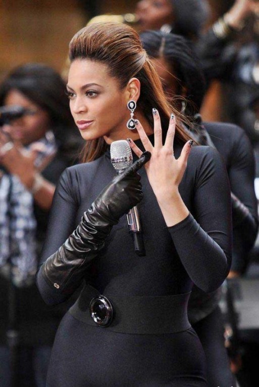 Beyonce Performing in Black