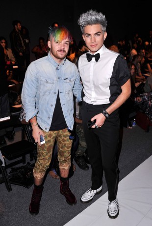 Adam Lambert at the Falguni & Shane Peacock Spring Fashion Show