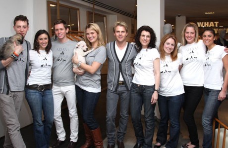Adam Lippes and Claudia Cividino with friends