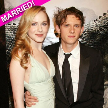 Jamie Bell and Evan Rachel Wood were married in a small ceremony