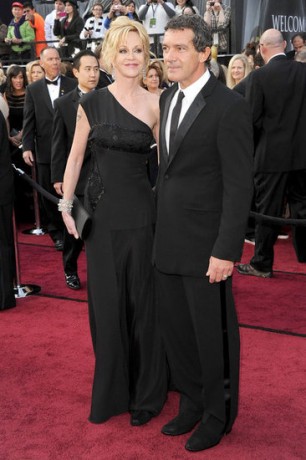 Melanie Griffith Antonio Banderas in 2012 Oscars Red Carpet