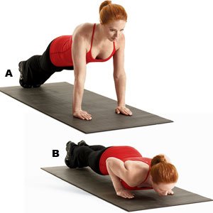 Pushup with sandbag drag