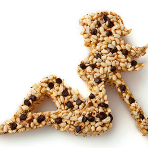 The rice crisps and honey in these energy bars
