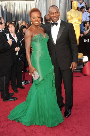 Viola Davis in 2012 Oscars Red Carpet