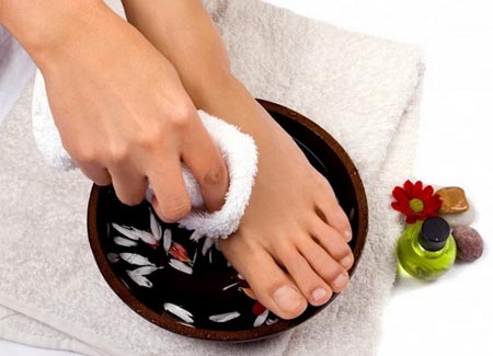 legs and feet with massage