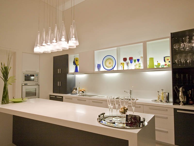modern kitchen interior lighting design ideas